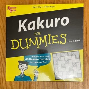 NEW Kakuro for Dummies the Game Puzzles Unopened
